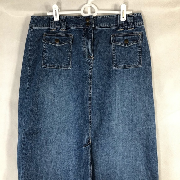 Style & Co Denim Jean Modest Skirt - Picture 4 of 8